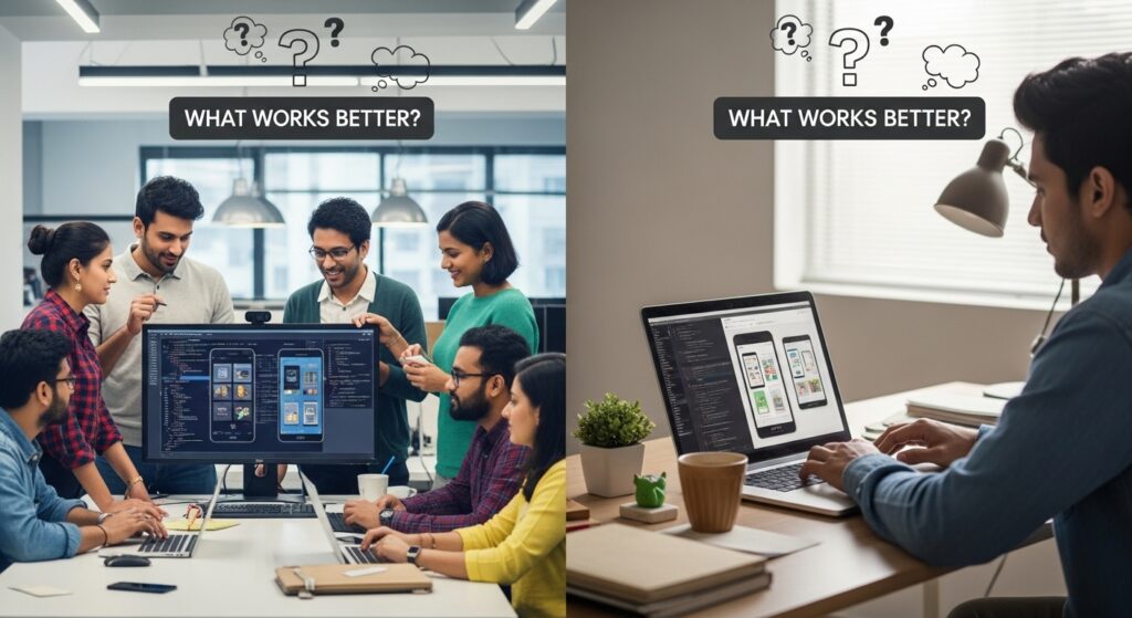 Android App Development Agency in India vs Freelancers
