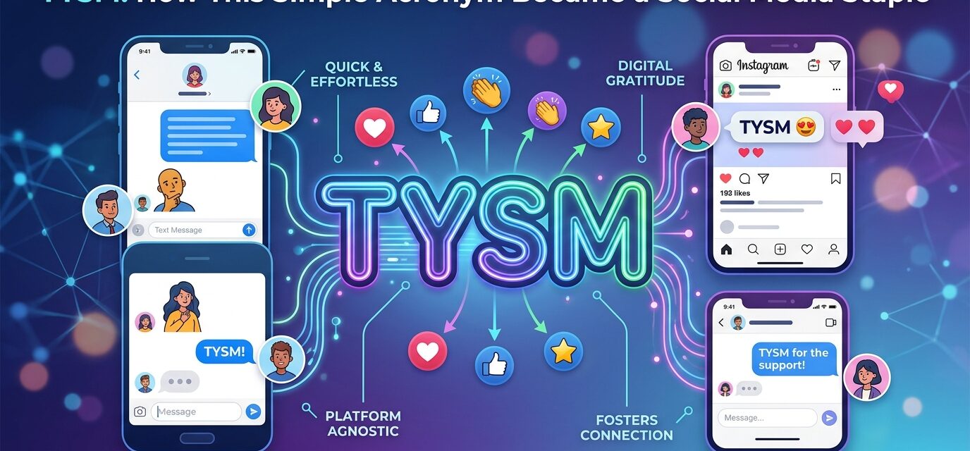 TYSM: How This Simple Acronym Became a Social Media Staple