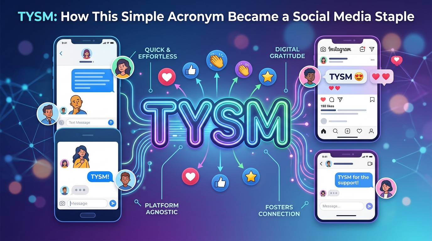 TYSM: How This Simple Acronym Became a Social Media Staple