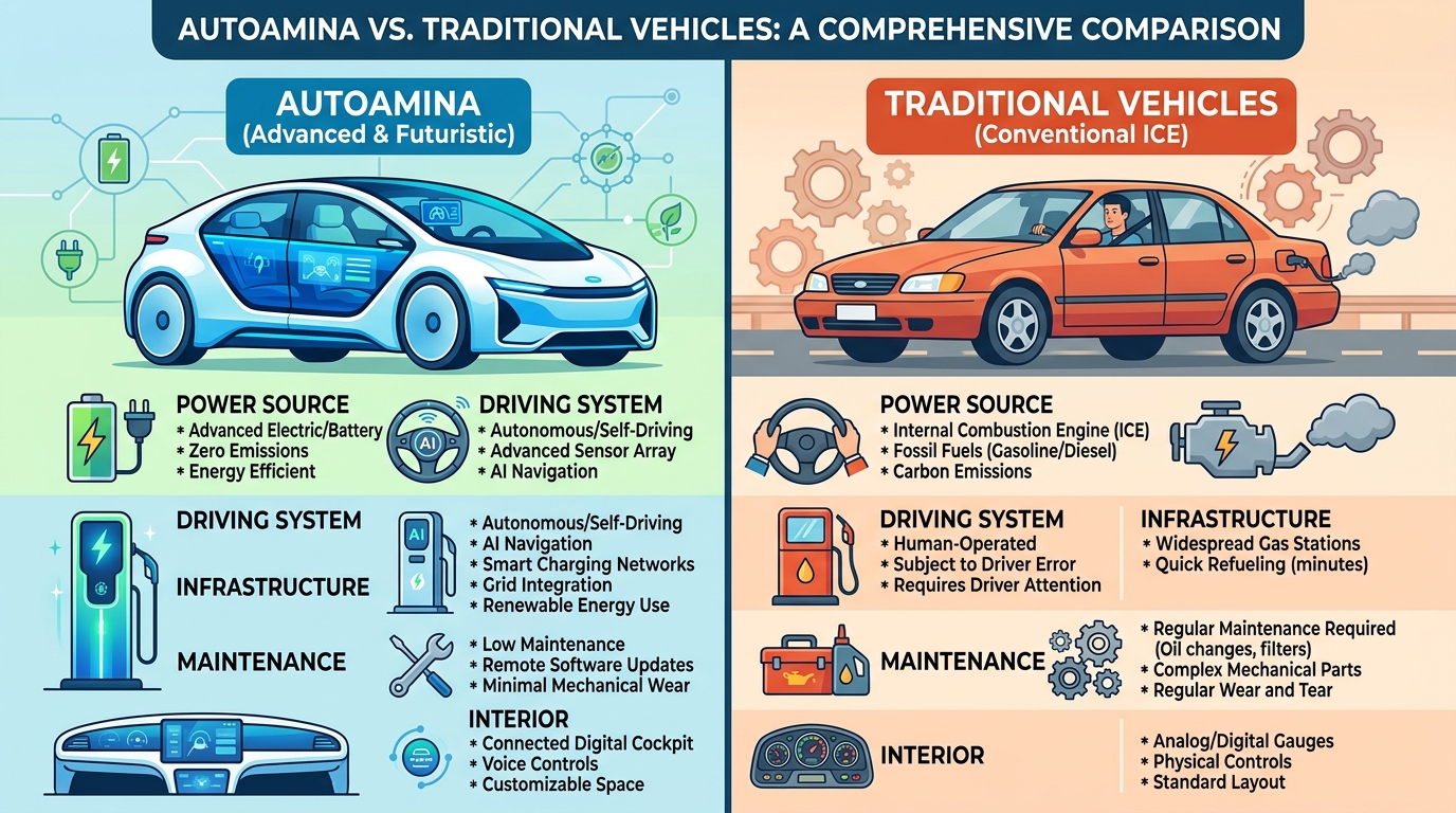 Autoamina vs Traditional Vehicles: A Comprehensive Comparison