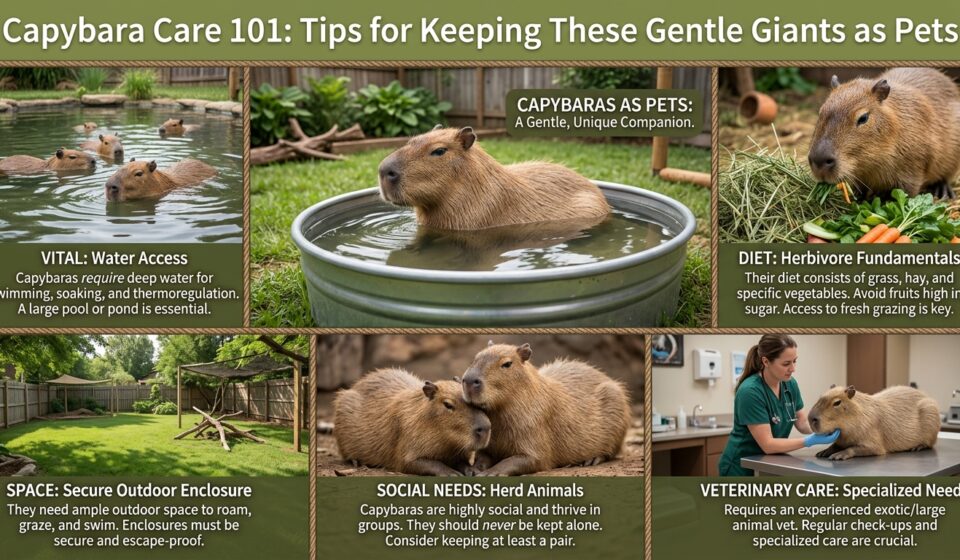 Cadibara Care 101: Tips for Keeping These Gentle Giants as Pets