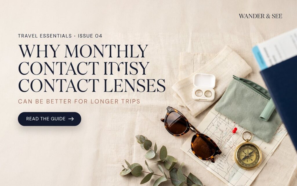 Why Monthly Contact Lenses Can Be Better for Longer Trips