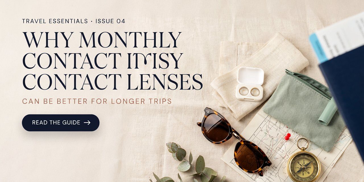 Why Monthly Contact Lenses Can Be Better for Longer Trips