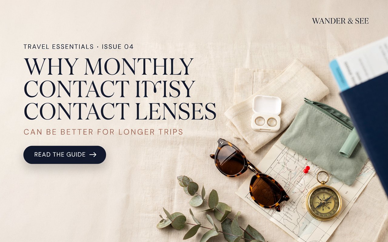 Why Monthly Contact Lenses Can Be Better for Longer Trips
